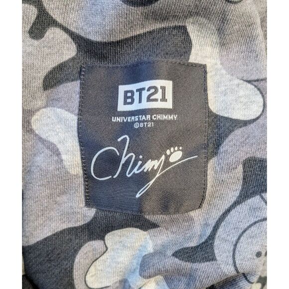 BTS BT21 Line Friends K-pop Chimmy Hooded Zip Up Cotton Jacket Size Small - Picture 4 of 8